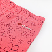 Legíny tenké TISK Outlast®UV faktor 50+, jahodová kytičky