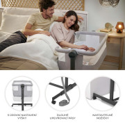 Postýlka dětská polohovatelná Nestee Up2 Kinderkraft