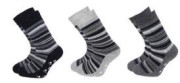 Kojenecké ponožky s protiskluzem vel. 3 (23-25) FROTÉ PROUŽKOVANÉ