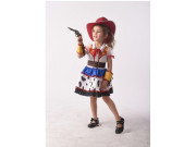 Kostým na karneval kovbojská dívka, 92 - 104 cm