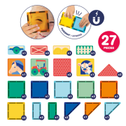 Magnetická stavebnice s tabulí Farma 27 ks Ludi