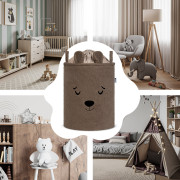 Koš na hračky Premium Bouclé se šňůrkou 43 l Sipo