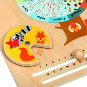 Dřevěná naučná hrací deska - kalendář přírody Lucy & Leo