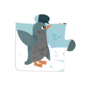 Puzzle dotykové senzorické Polární kruh s různými povrchy 20 ks Janod 