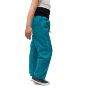 Dětské softshellové oteplovačky na zimu Lamb petrolejová Esito