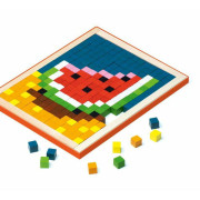 Pixel VI sladkosti - dřevěná mozaika Cubika