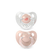 Dudlík anatomický silikon 0/6 m 2 ks Birdies Suavinex