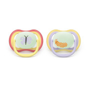 Šidítko Ultra air noční 0-6 m dívka, 2 ks Philips Avent