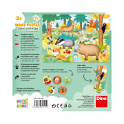 První hraní Lesní zvířátka maxi puzzle 15 dílků Dino