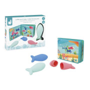 Měkká obrázková knížka do vody Mořský svět Janod