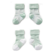 Dětské ponožky Stay-on-Socks Mint Stripes vel. 6-12 m 2 páry 