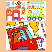 Pixel Art Omalovánky Dopravní prostředky Jarmelo