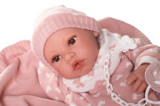 Realistická panenka miminko s celovinylovým tělem 42 cm Erika 50418 Antonio Juan