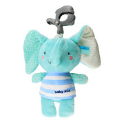 Dětská plyšová hračka s hracím strojkem a klipem Baby Mix