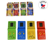Digitální hra Brick Game Tetris hlavolam plast 19 cm na baterie