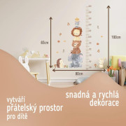Nástěnné samolepky do dětského pokoje, Animal Pyramid Sipo