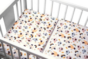 3-dílná sada Mantinel s povlečením Ptáčci a Vážky bílá Baby Nellys