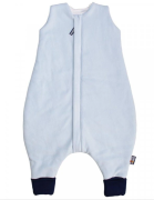 Spací pytel s nožičkami modrý plyš