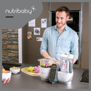 Multifunkční přístroj Nutribaby+ Babymoov Loft White + 15 sáčků Isy 