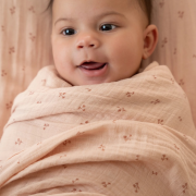 Plena zavinovací 120 x 120 cm Pure s potiskem Little Dutch