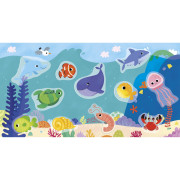 My arts&crafts Mini Znovupoužitelné nálepky Moře od 18 měsíců Janod