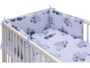 Postýlka 120 x 60 cm s kompletní výbavou Maxík - modrá