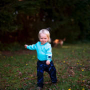 Dětské tepláky s vysokým pasem Blesk - černá Esito