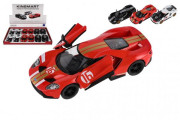 Auto Kinsmart Ford GT 1:38 kov/plast na zpětné natažení