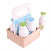 Dřevěné mléko v přenosné krabičce Bigjigs Toys