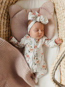 Waflová letní sada polštářku s přikrývkou Růžová Infantilo