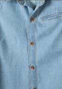 Košile chlapecká džínová s krátkým rukávem, Minoti, horizon 7, vel. 110/116