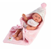 Obleček pro panenku miminko New Born velikosti 26 cm Llorens 2dílný růžový