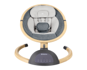 Houpací lehátko elektrické Ashlee Dark Grey KikkaBoo