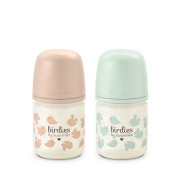 Láhev skleněná Birdies 120 ml fyziologická SX Pro 0+ XS Suavinex