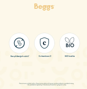 Beggs BIO Smoothie s jogurtem a tropickým ovocem (120 g) 12 ks Beggs