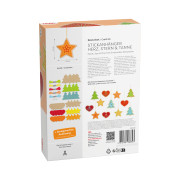 Kreativní sada Vyšívaná dekorace Srdce, hvězda a stromeček Haba 