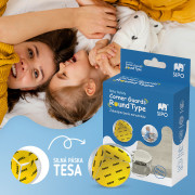 Ochrana rohů a hran O-profil, sada 12 ks transparentní Sipo