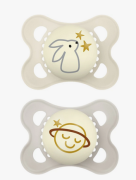 Šidítko Ortodonické Original Night 0 m+ Béžový/Šedý MAM