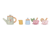 Čajový set dřevěný s květinovým potiskem Little Dutch