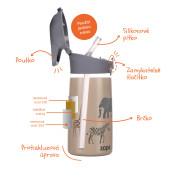 Termoska na pití s pítkem 400 ml Zopa