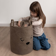 Koš na hračky Premium Bouclé se šňůrkou 43 l Sipo