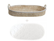 Přebalovací košík pro miminko Corn + podložka Ahojbaby