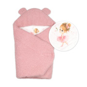 Beránková zavinovačka s kapucí bavlna/beránek Teddy