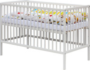 Dětská postýlka s kompletní výbavou bílá 120 x 60 cm Arama Scarlett 