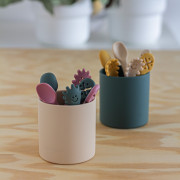 Set 3 ks silikonových tréninkových lžiček Take&Match 6 m+ Petite & Mars