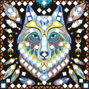 Kreativní sada Maxi Mandaly pro přátele Mozaika 8 ks Janod Atelier