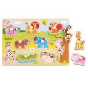 Vkládací puzzle Zvířátka 9 ks