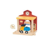 Dřevěné nádraží baterie