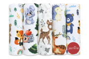 Bavlněné pleny box 70 x 80 cm 5 ks Jasmine Forest 1