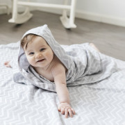 Mušelínová osuška Blenker s kapucí 100x70 cm KipKep